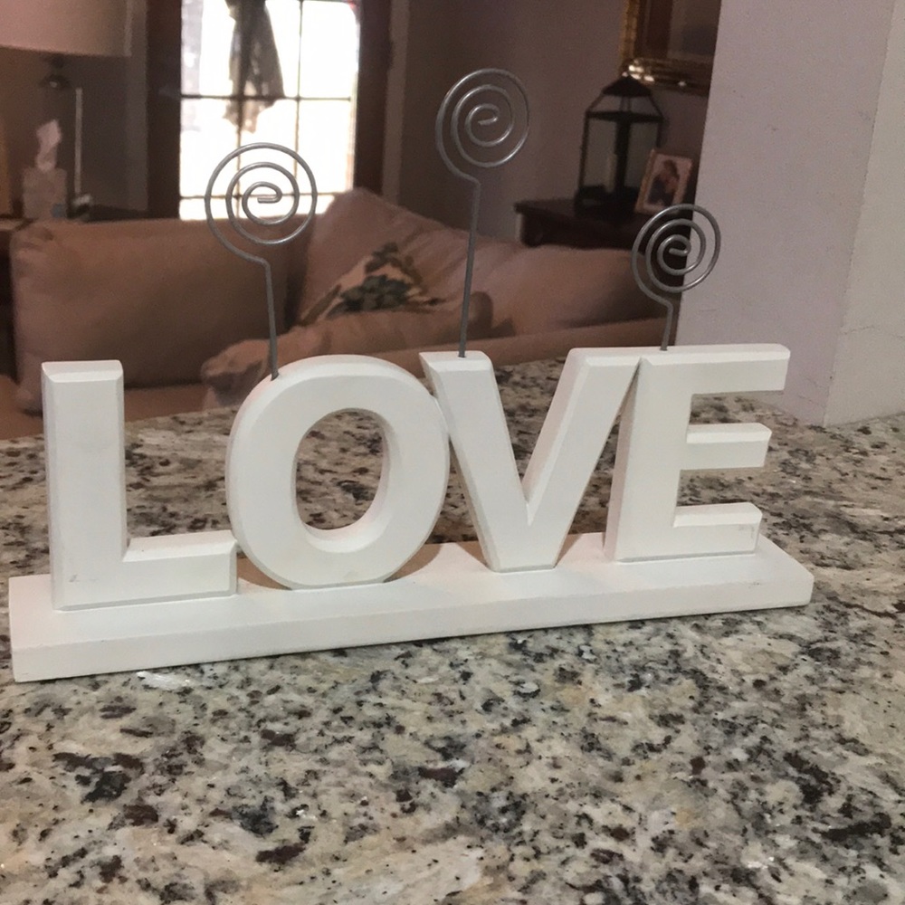 LOVE word photo clip